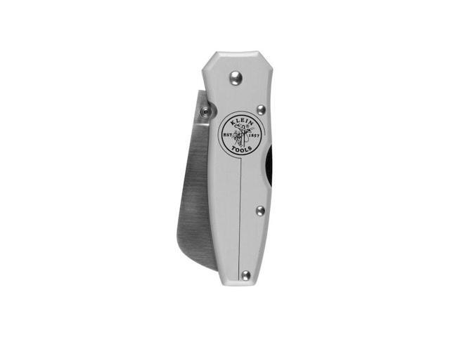 KLEIN TOOLS 44007 Lightweight Lockback Knife 2-1/2-Inch Coping Blade, Silver