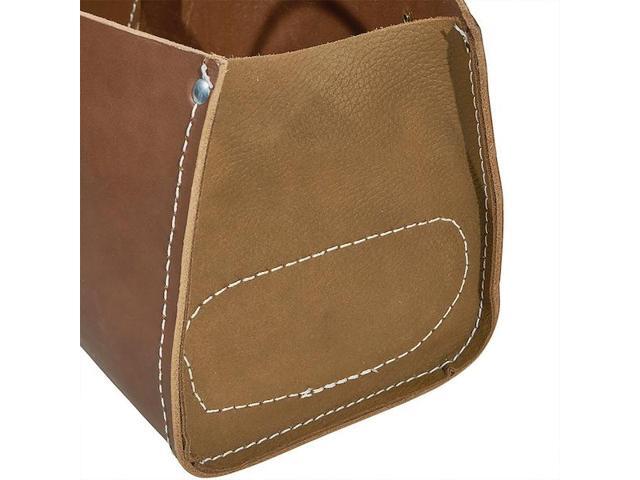 KLEIN TOOLS 5115 Tool Tote, Brown, Leather, 0 Pockets