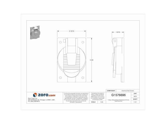 HUBBELL WIRING DEVICE-KELLEMS HBL20405 1 Gang -Gang Vertical Weatherproof