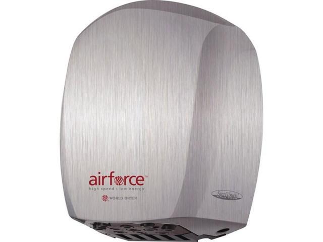 WORLD DRYER J-973A3 Automatic Hand Dryer, 12 sec Dry, 80, 110 to 120V AC,