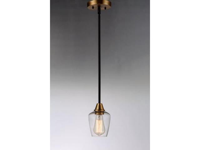 MAXIM LIGHTING 96120CLBZAB Goblet 1-Light 4.75' Wide Bronze / Antique Brass