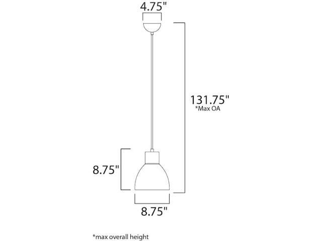 Photos - Chandelier / Lamp MAXIM LIGHTING 11022BKGLD Cora 1-Light 8.75' Wide Black / Gold Pendant Light