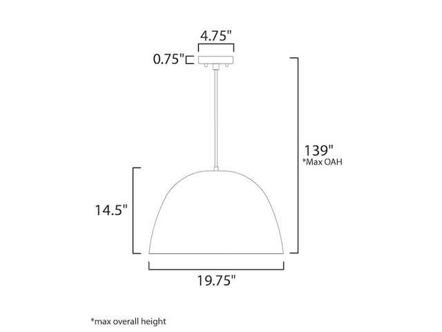 ET2 E24926-SNBK Palla 20' LED Pendant