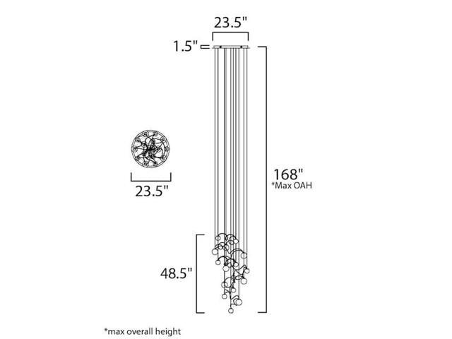 ET2 E20656-91PC Bobble 16-Light LED Pendant