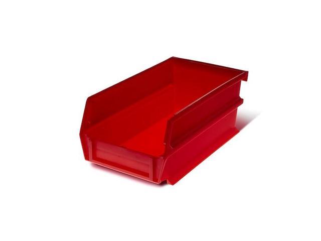 TRITON PRODUCTS 3-220R-6 Stacking Hanging Interlocking Bins, Polypropylene,