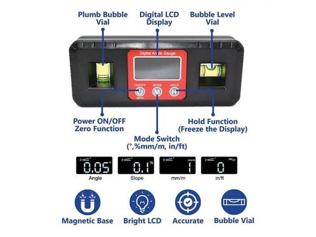 BIG HORN 14223 6' Digital Level with Level Bubbles