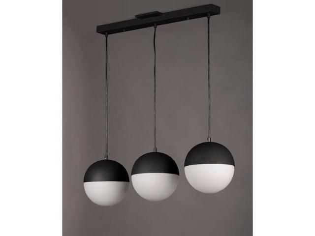 ET2 E20363-92BK Half Moon 3-Light 30.25' Wide Black Linear Pendant