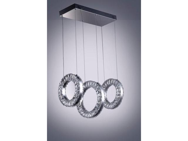 ET2 E30563-20PC Charm 3-Light 11.75' Wide Polished Chrome Linear Pendant