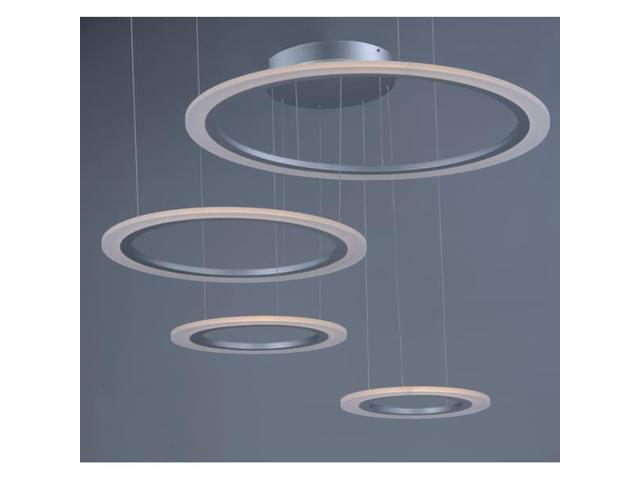 ET2 E22662-11MS Saturn II LED 4-Light 35.5' Wide Matte Silver Pendant Light