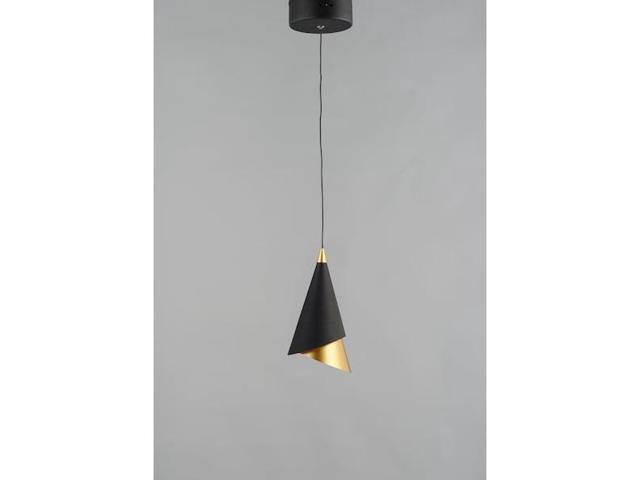 ET2 E21441-BKMG Mermaid 1-Light 4.75' Wide Black / Metallic Gold Mini Pendant