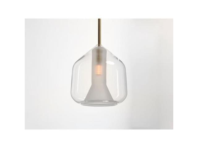 ET2 E10044-18SBR Deuce 1-Light 6.75' Wide Satin Brass Pendant Light