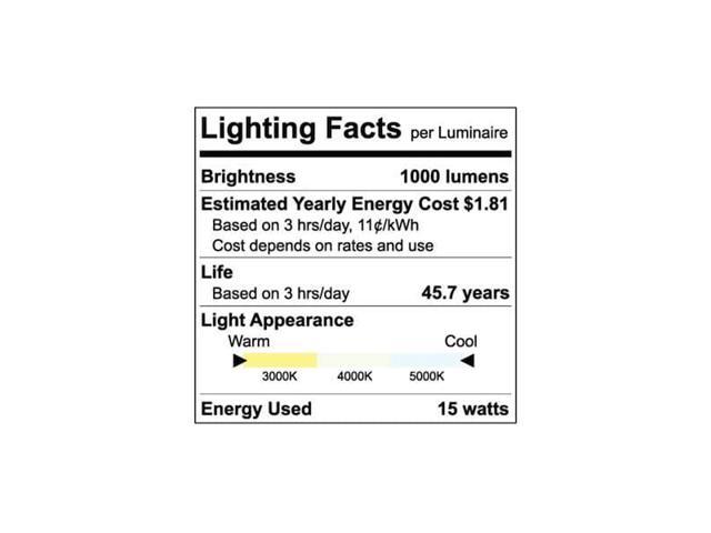 LUXRITE LR23834-4PK 6' Motion Sensor LED Flush Mount Light 3 CCT Selectable