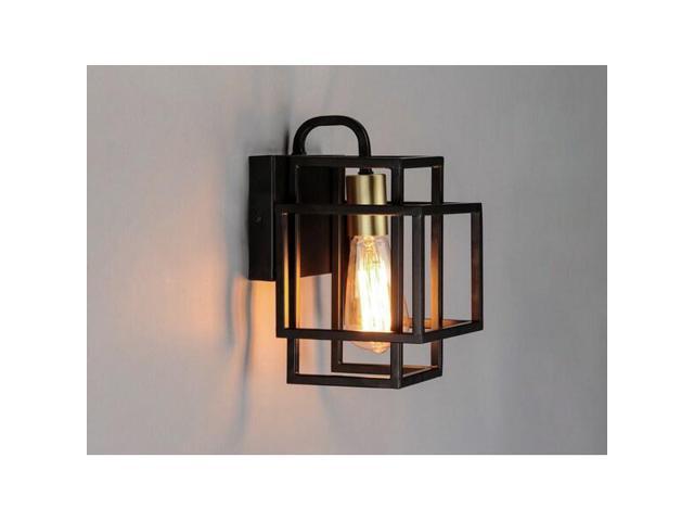 MAXIM LIGHTING 10241BKSBR Liner 1-Light ' Wide Black / Satin Brass Wall Sconce