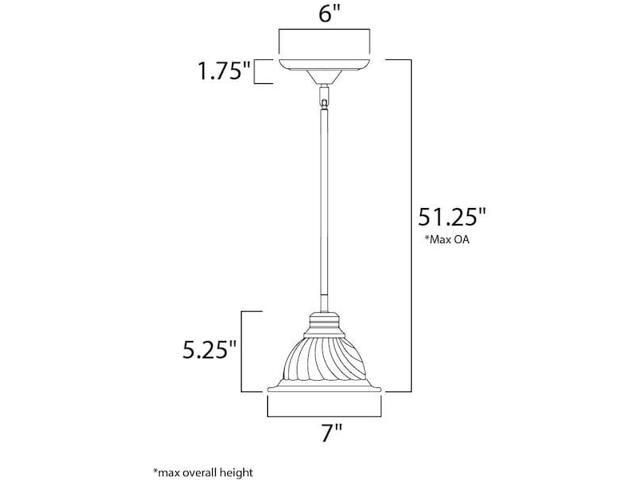 MAXIM LIGHTING 91066MRSN Mini Pendants 1-Light 7' Wide Satin Nickel Pendant