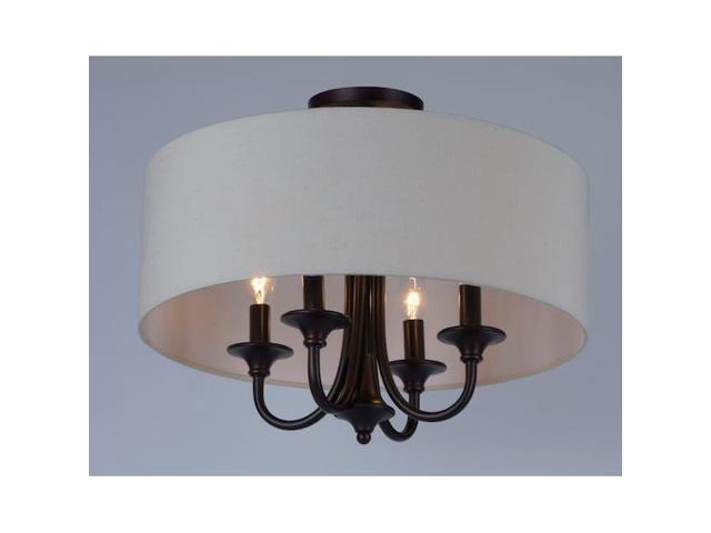 MAXIM LIGHTING 10013OMOI Bongo 4-Light 18' Wide Oil Rubbed Bronze Semi-Flush