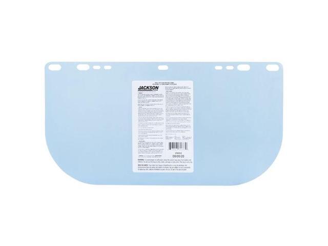 JACKSON SAFETY 29092 Face Shield Window, PETG, Shape D, Unbound, Clear