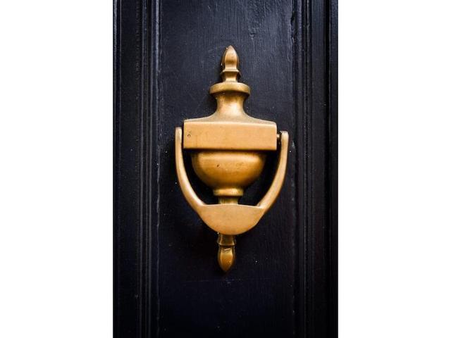 RICHELIEU 103FBR 6 14inch 159 mm Door Knocker, Black