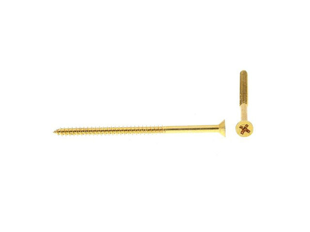 PRIME-LINE 9035396 Wood Screw, Flat Head, Phillips Drive No. 8 X 3in Solid