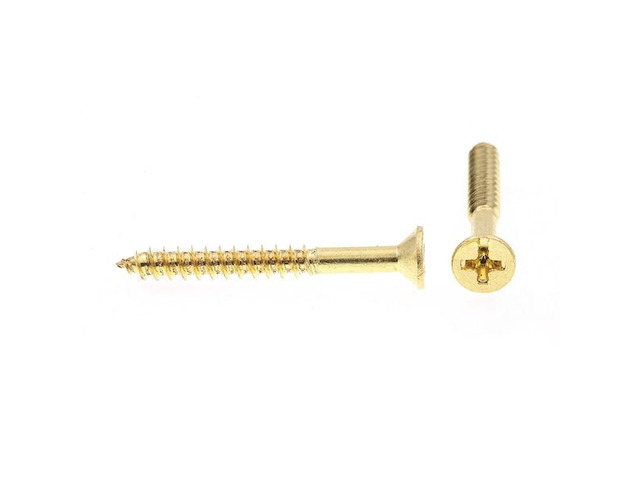 PRIME-LINE 9035244 Wood Screw, Flat Head, Phillips Drive No. 8 X 1-1/2in Solid