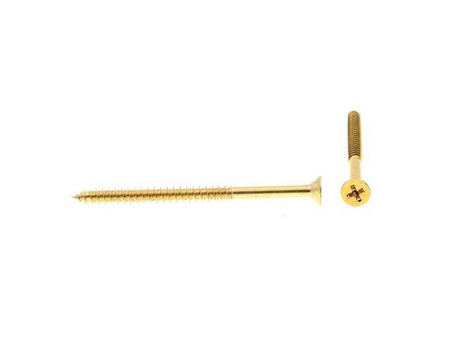 PRIME-LINE 9035926 Wood Screw, Flat Head, Phillips Drive No. 10 X 3in Solid
