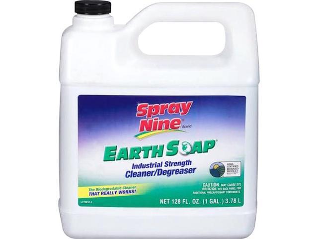 SPRAY NINE 27901 Cleaner/Degreaser, 1 Gal Jug, Liquid, Clear Green, 4 PK