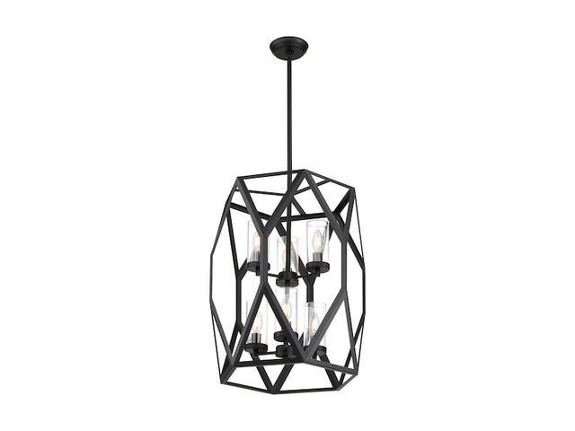 NUVO 60/7306 Fixure, Pndnt, 6-Lght, Incandescent, 60W, 120V, Type B, Candelabra