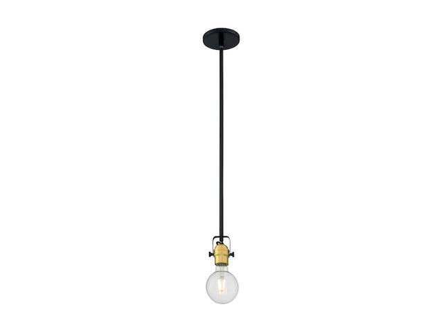 NUVO 60/6987 Fixture, Pendant, 1-Light, Incandescent, 100W, 120V, A19, Medium