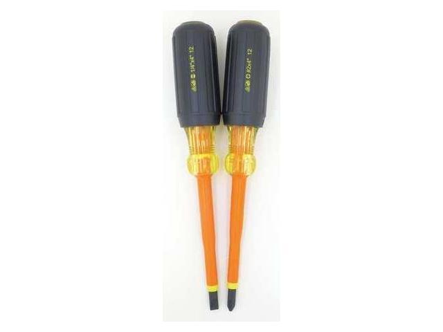IDEAL 35-9305 Insulated Screwdriver Set,Slotted/Phillips,2 pcs
