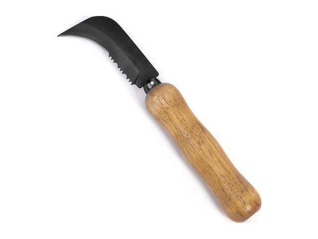 WESTWARD 19G960 Linoleum Knife, Serrated Edge, For Cutting Linoleum And Vinyl