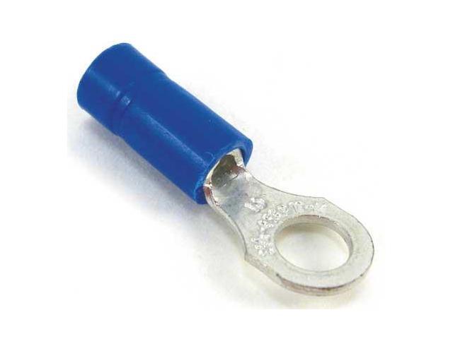 STA-KON 14RB-8 Ring Terminal, #8 Stud Size, 14 AWG, 600 V, Vinyl Insulated,