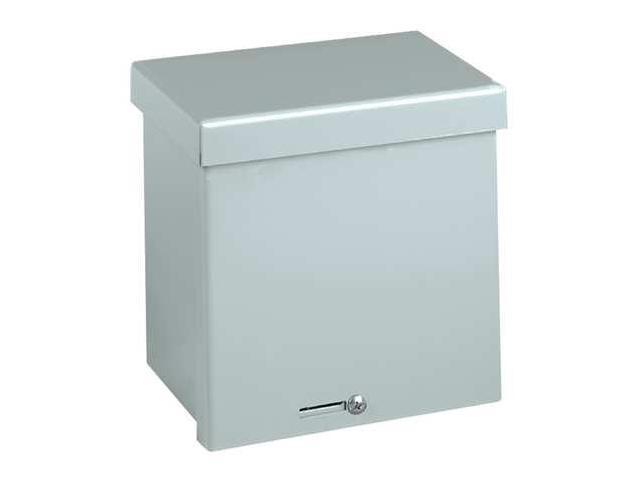 WIEGMANN RSC081004GNK Padlockable Hasp Electrical Enclosures, 10 in H, 4 in D,