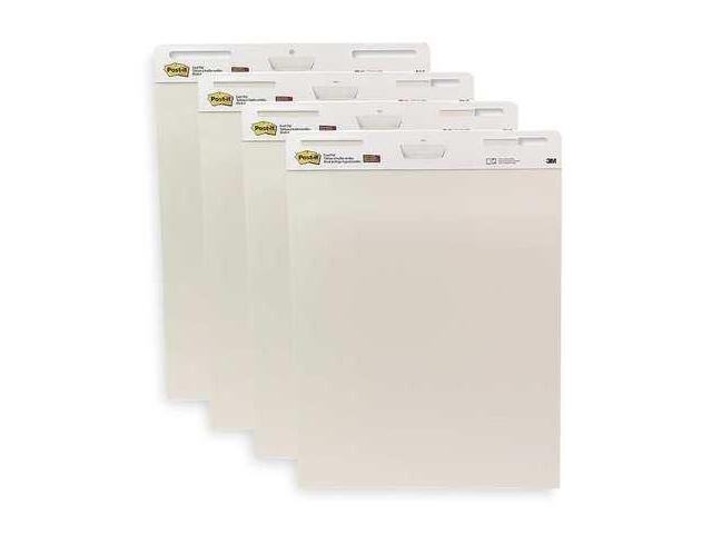 Post-it Self-Stick Easel Pad, 25 x 30, White, 30 Sheets/Pad, 4 Pads/Pack