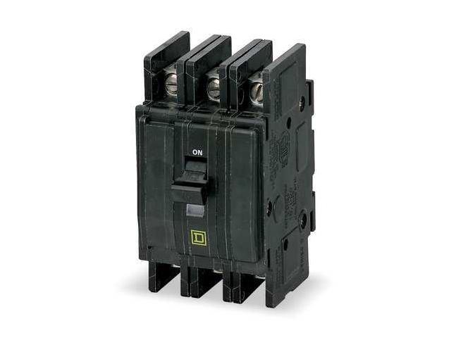 SQUARE D QOU370 Miniature Circuit Breaker, QO Series, 70A, 3 Pole, 120/240V AC,