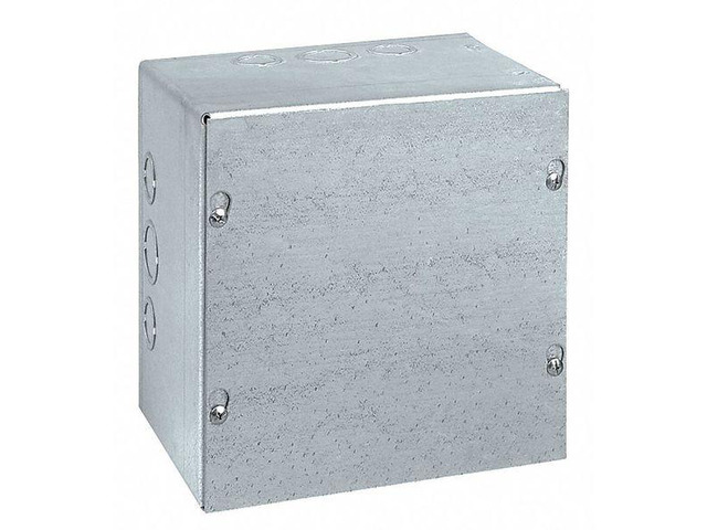 WIEGMANN SC080808GNK Captive Screws Electrical Enclosures, 8 in H, 8 in D, 8 in