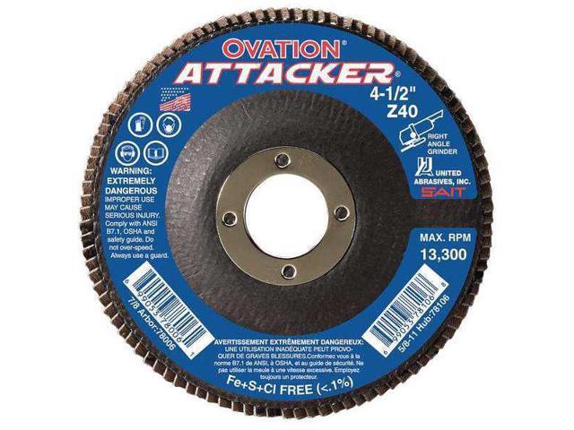 Photos - Other Power Tools United Abrasives SAIT 76206 Arbor Mount Flap Disc, 4-1/2in, 40, Coarse 