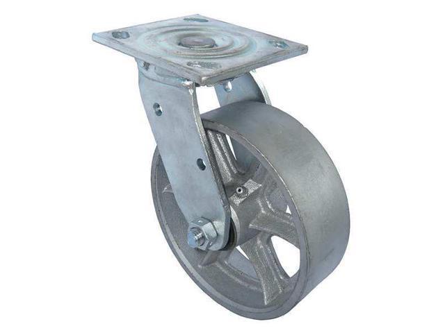 Photos - Other Garden Tools ZORO SELECT 1NWL8 Swivel Plate Castr, Cast Irn, 8 in, 1250 lb