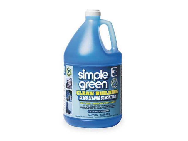 Simple Green Glass Cleaner, 1 gal. Jug, Unscented Liquid, 1:30, 2 PK