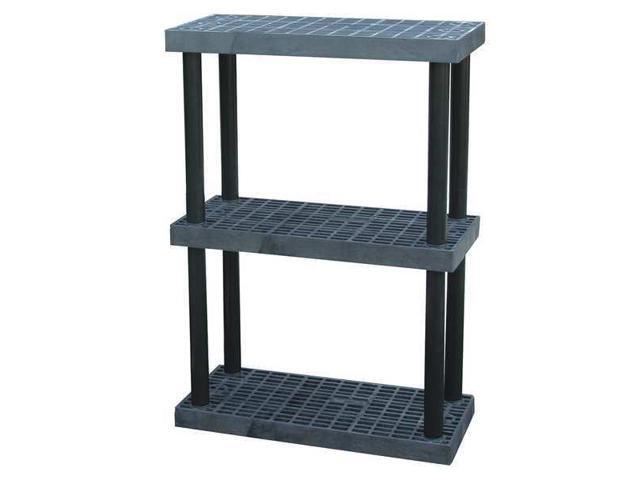 STRUCTURAL PLASTICS S3616X3 Freestanding Plastic Shelving, Open Style, 16 in D,
