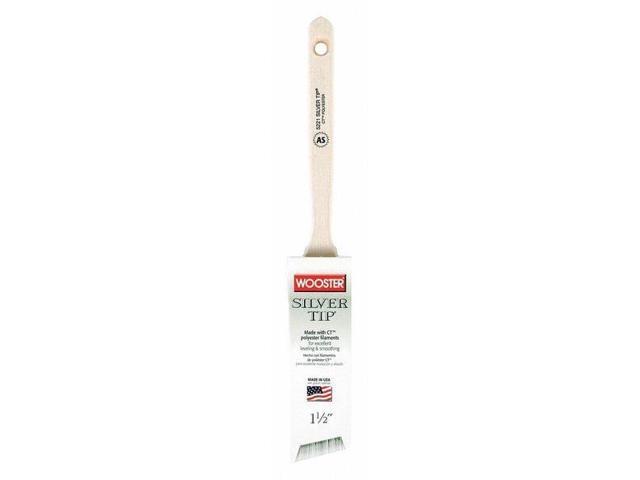 WOOSTER 5221-1 1/2 1-1/2' Angle Sash Soft, Silver CT Polyester Bristle, Paint