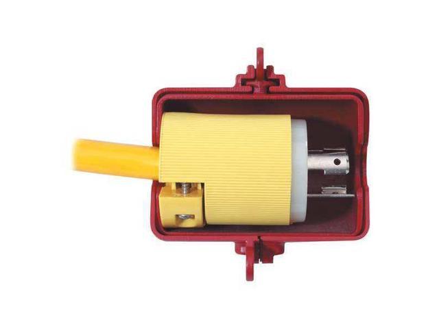 Photos - Other Power Tools Master Lock 487 Plug Lockout, Red, 9/16In Shackle Dia. 