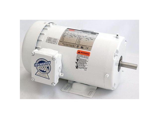 DAYTON 2DAK8 Washdown Motor,3 Ph,TEFC,3/4 HP,1725 rpm