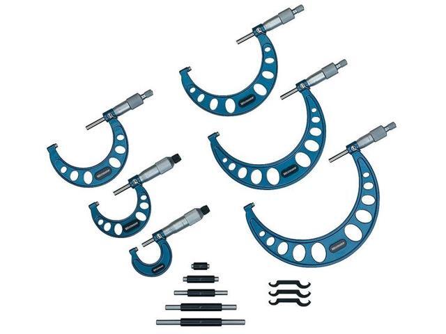 WESTWARD 2YNC2 Outside Micrometer Set,6 Pc,1-6 In