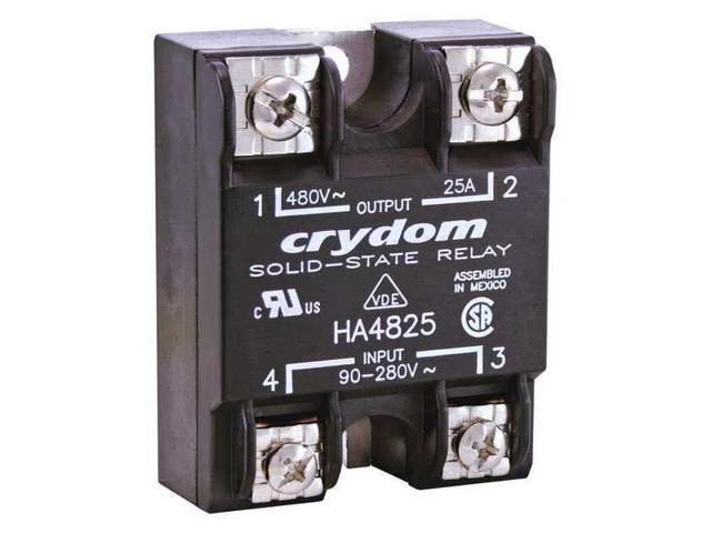 CRYDOM HA4825E Solid State Relay, 1 Phase, Screw Clamp, Panel, SCR