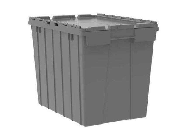 Photos - Inventory Storage & Arrangement AKRO-MILS 39170 Attached Lid Container, 2.28 cu. ft., Gray