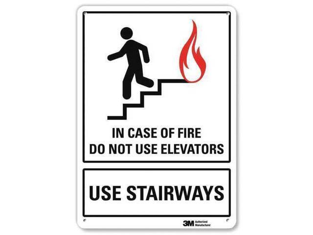 LYLE U1-1021-RA_10X14 Safety Sign,14 in x 10 in,Aluminum