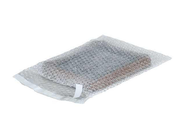 ZORO SELECT 39UK98 Self-Seal Bubble Pouches,10'x15 1/2',Clear,PK250