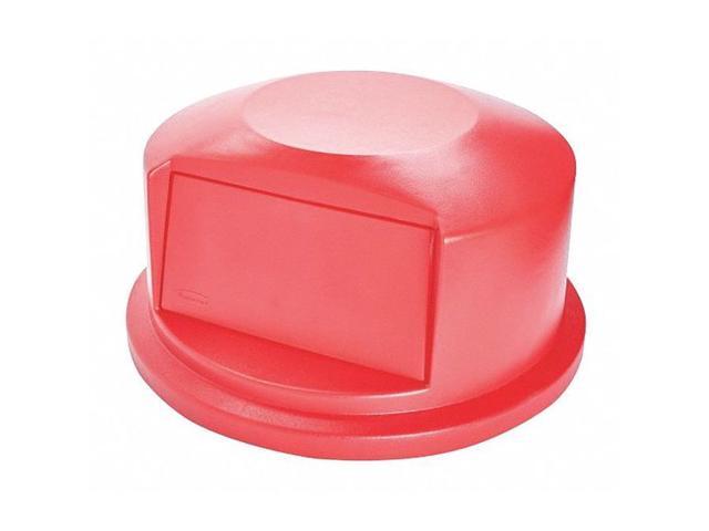 RUBBERMAID FG264788RED Brute Trash Can Top,Dome,Swing Closure,Red
