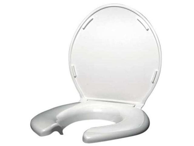 BIG JOHN 3W Toilet Seat With Cover, ABS, Elongated or Round, White