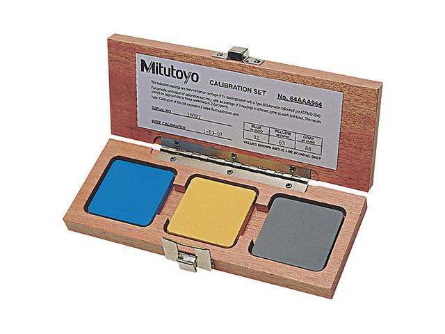 MITUTOYO 64AAA964 Calibration Set,Shore A,Range 30,60,90