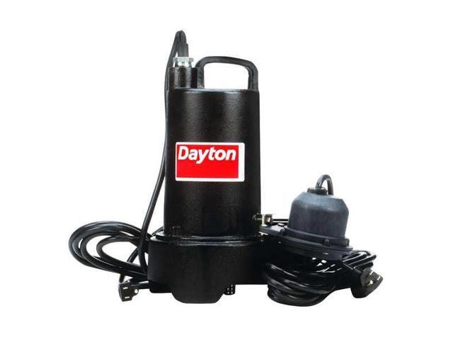 DAYTON 3BB80 3/4 HP 1-1/2' F Submersible Sump Pump 120V AC Diaphragm